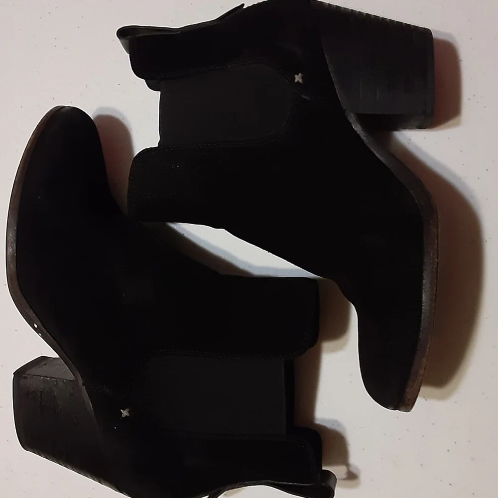 Rag & Bone New York Black Suede Chelsea Ankle Boots
